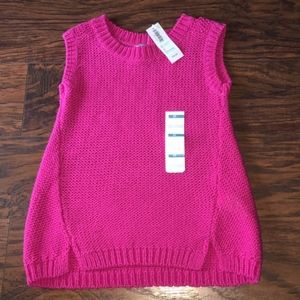 Old Navy Girls Knit Pink Vest